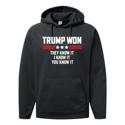 45 Is Greater Than 46 They Know It I Know It You Know It Performance Fleece Hoodie