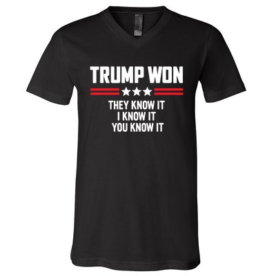 45 Is Greater Than 46 They Know It I Know It You Know It V-Neck T-Shirt