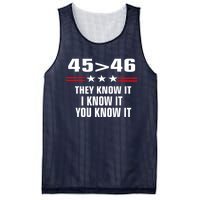 45 Is Greater Than 46 They Know It I Know It You Know It Mesh Reversible Basketball Jersey Tank