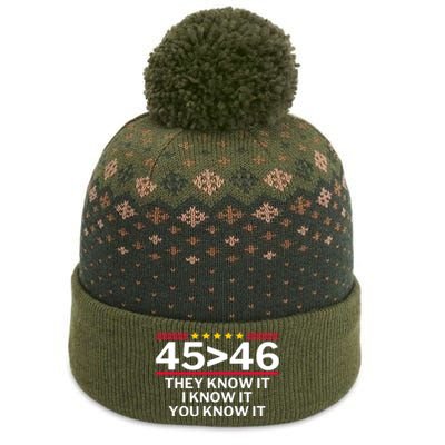 45 Is Greater Than 46 They Know It I Know It You Know The Baniff Cuffed Pom Beanie