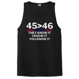 45 Is Greater Than 46 They Know It I Know It You Know PosiCharge Competitor Tank