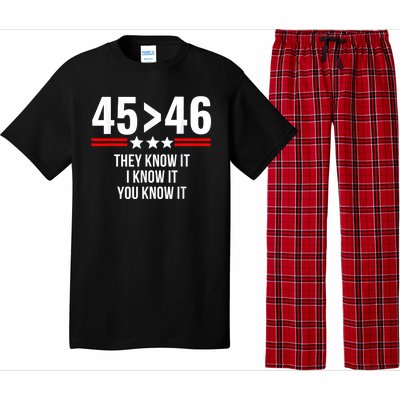 45 Is Greater Than 46 They Know It I Know It You Know It Pajama Set