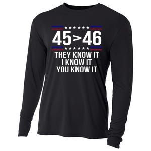 45 Is Greater Than 46 They Know It I Know It You Know It Cooling Performance Long Sleeve Crew