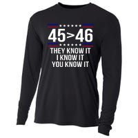 45 Is Greater Than 46 They Know It I Know It You Know It Cooling Performance Long Sleeve Crew