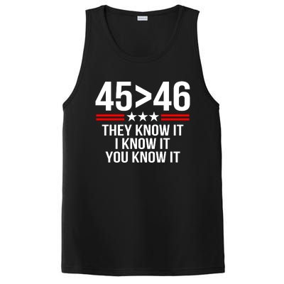 45 Is Greater Than 46 They Know It I Know It You Know It PosiCharge Competitor Tank