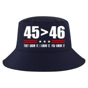 45 Is Greater Than 46 They Know It I Know It You Know It Cool Comfort Performance Bucket Hat