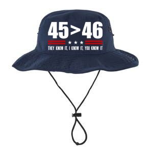 45 Is Greater Than 46 They Know It I Know It You Know It Legacy Cool Fit Booney Bucket Hat