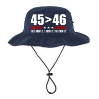 45 Is Greater Than 46 They Know It I Know It You Know It Legacy Cool Fit Booney Bucket Hat