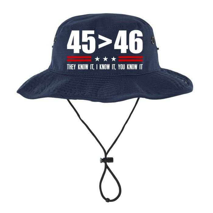 45 Is Greater Than 46 They Know It I Know It You Know It Legacy Cool Fit Booney Bucket Hat