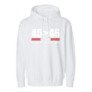 45 Is Greater Than 46 They Know It I Know It You Know It Garment-Dyed Fleece Hoodie