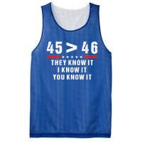 45 Is Greater Than 46 They Know It I Know It You Know Mesh Reversible Basketball Jersey Tank