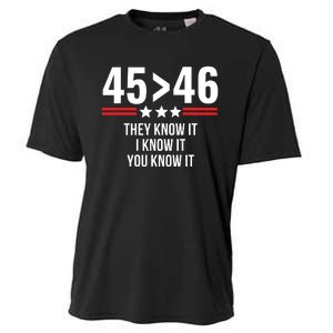 45 Is Greater Than 46 They Know It I Know It You Know It Cooling Performance Crew T-Shirt