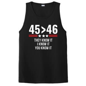 45 Is Greater Than 46 They Know It I Know It You Know It PosiCharge Competitor Tank