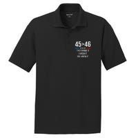 45 Is Greater Than 46 I Know It You Know It Funny Trump 2024 PosiCharge RacerMesh Polo