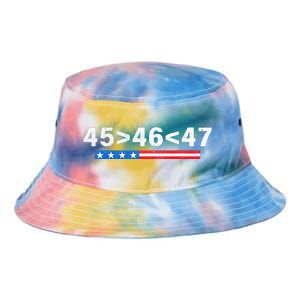 45 Is Greater Than 46 47 Is Greater Than 46 Trump Tie Dye Newport Bucket Hat