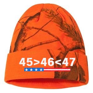 45 Is Greater Than 46 47 Is Greater Than 46 Trump Kati Licensed 12" Camo Beanie