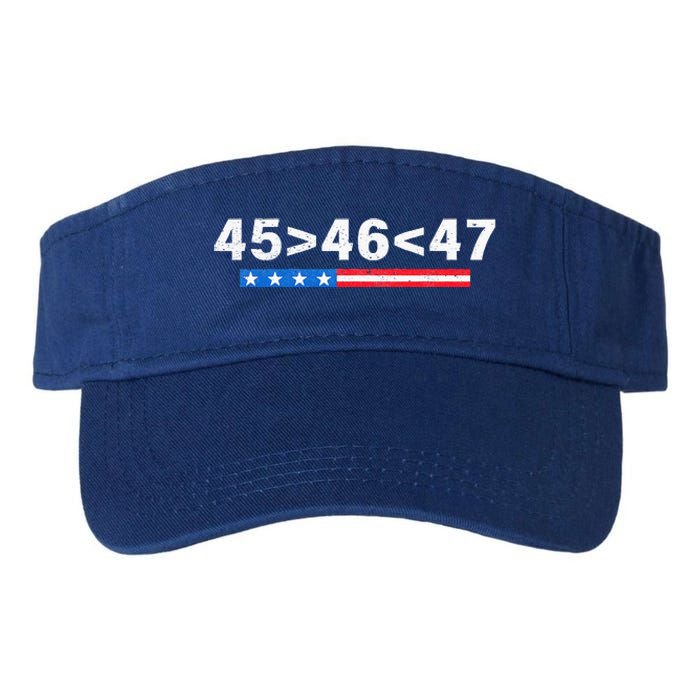 45 Is Greater Than 46 47 Is Greater Than 46 Trump Valucap Bio-Washed Visor