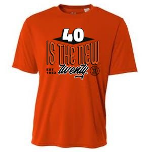 40 Is The New Twenty 40th Birthday Gift Cooling Performance Crew T-Shirt