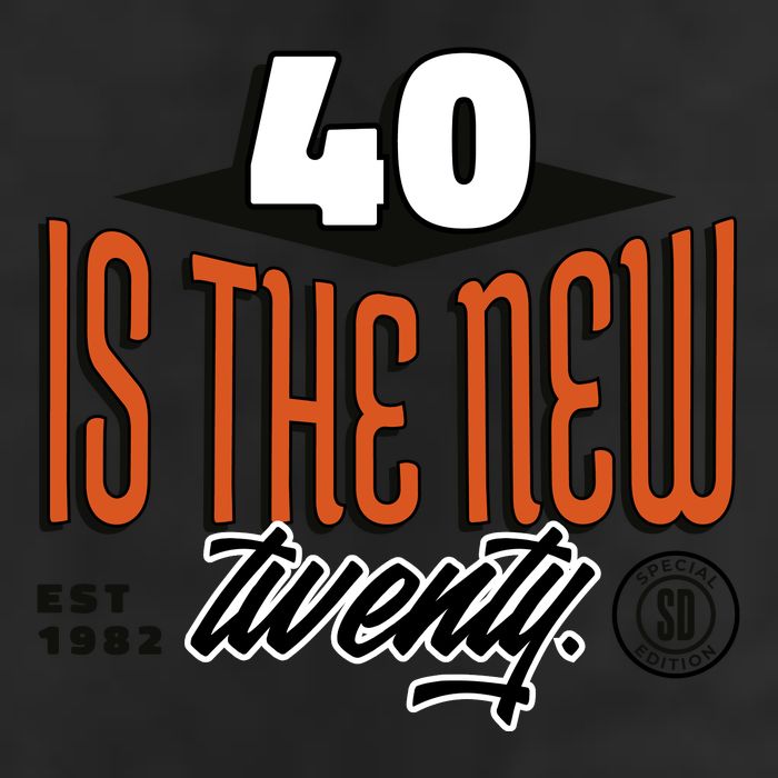 40 Is The New Twenty 40th Birthday Gift 7 Panel Mesh Trucker Snapback Hat