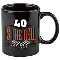 40 Is The New Twenty 40th Birthday Gift 11oz C Handle Ceramic Mug
