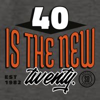 40 Is The New Twenty 40th Birthday Gift Vector Backpack