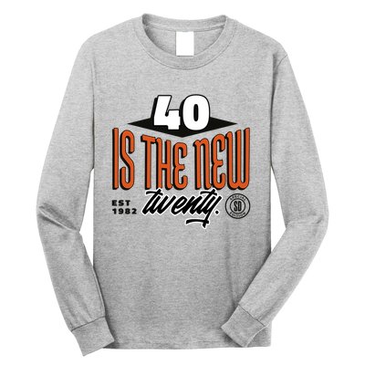 40 Is The New Twenty 40th Birthday Gift Long Sleeve Shirt