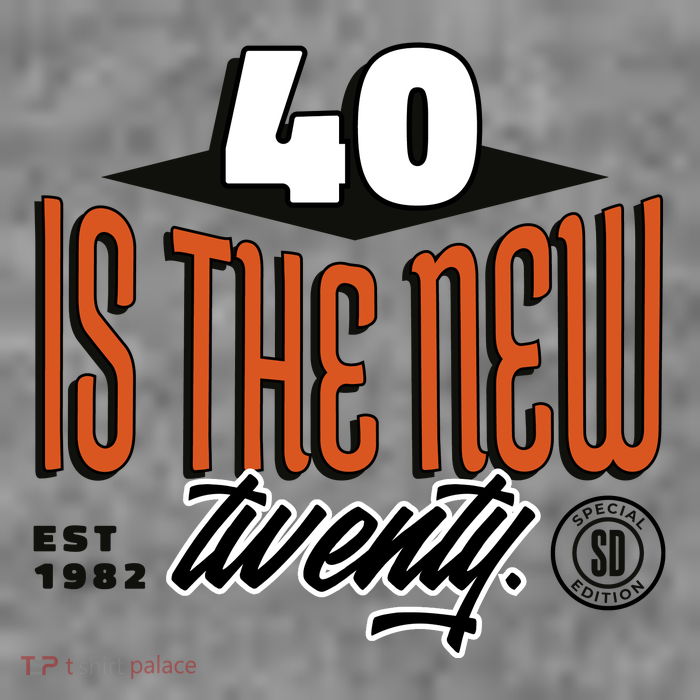 40 Is The New Twenty 40th Birthday Gift T-Shirt