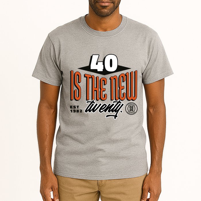 40 Is The New Twenty 40th Birthday Gift Tall T-Shirt