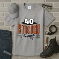 40 Is The New Twenty 40th Birthday Gift Tall T-Shirt