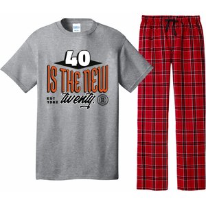 40 Is The New Twenty 40th Birthday Gift Pajama Set