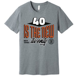 40 Is The New Twenty 40th Birthday Gift Premium T-Shirt