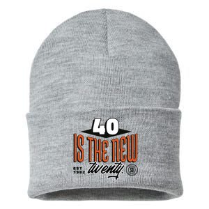 40 Is The New Twenty 40th Birthday Gift Sustainable Knit Beanie