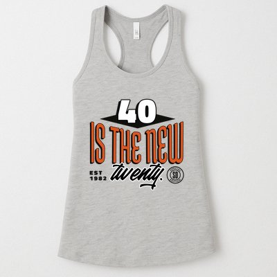 40 Is The New Twenty 40th Birthday Gift Womens Tank Top