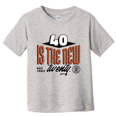 40 Is The New Twenty 40th Birthday Gift Toddler T-Shirt