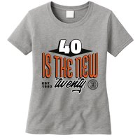 40 Is The New Twenty 40th Birthday Gift Womens T-Shirt