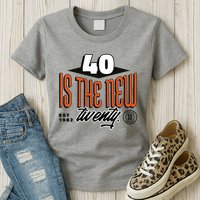 40 Is The New Twenty 40th Birthday Gift Womens T-Shirt