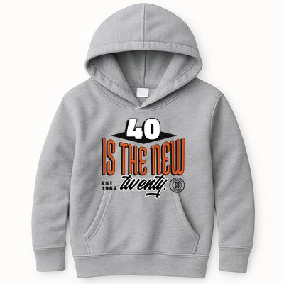 40 Is The New Twenty 40th Birthday Gift Kids Hoodie
