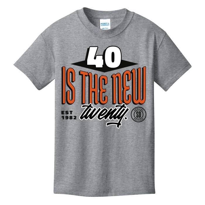 40 Is The New Twenty 40th Birthday Gift Kids T-Shirt