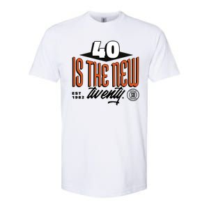 40 Is The New Twenty 40th Birthday Gift Softstyle CVC T-Shirt