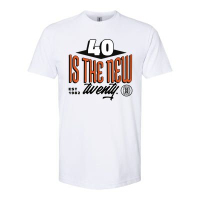 40 Is The New Twenty 40th Birthday Gift Softstyle® CVC T-Shirt