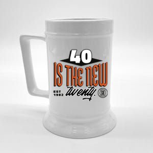 40 Is The New Twenty 40th Birthday Gift Beer Stein