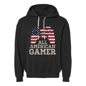 4th July All American Gamer Patriot Garment-Dyed Fleece Hoodie