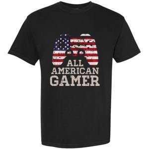 4th July All American Gamer Patriot Garment-Dyed Heavyweight T-Shirt