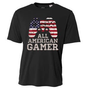 4th July All American Gamer Patriot Cooling Performance Crew T-Shirt