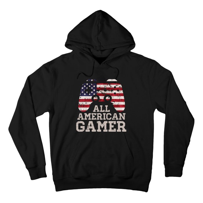 4th July All American Gamer Patriot Hoodie