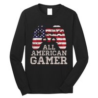 4th July All American Gamer Patriot Long Sleeve Shirt