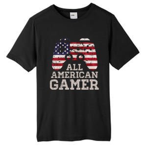 4th July All American Gamer Patriot Tall Fusion ChromaSoft Performance T-Shirt