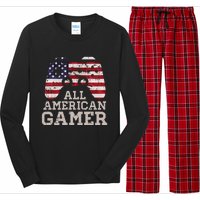 4th July All American Gamer Patriot Long Sleeve Pajama Set