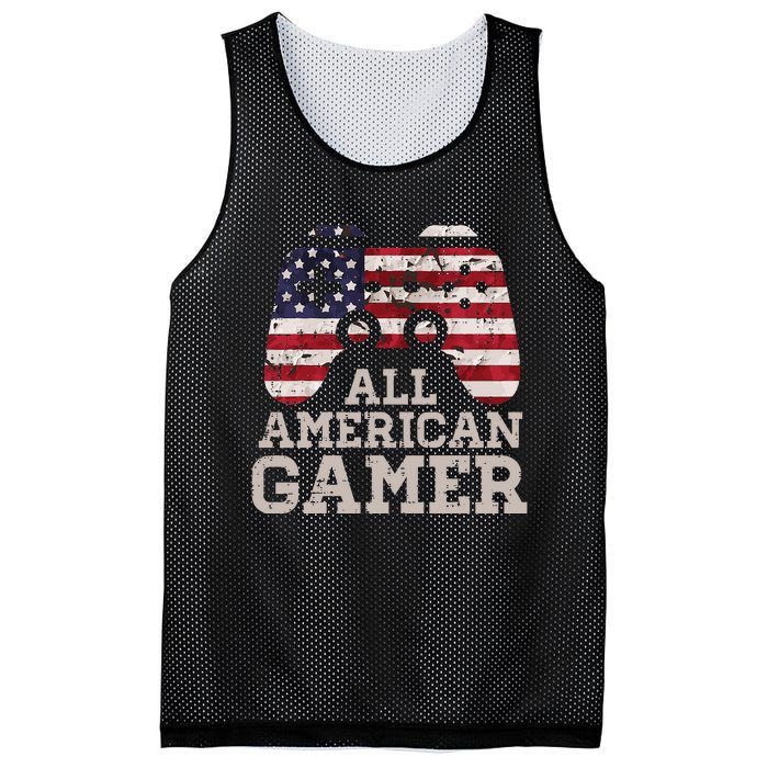 4th July All American Gamer Patriot Mesh Reversible Basketball Jersey Tank