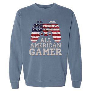 4th July All American Gamer Patriot Garment-Dyed Sweatshirt